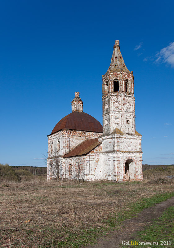 Суздальский район,с.Новоселка-Нерльская,Воскресенская церковь с колокольней 1795г